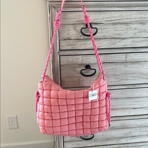 Altar'd State Pink Quilted Shoulder Bag